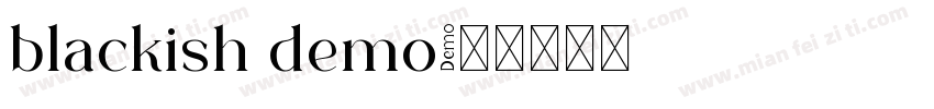 blackish demo字体转换